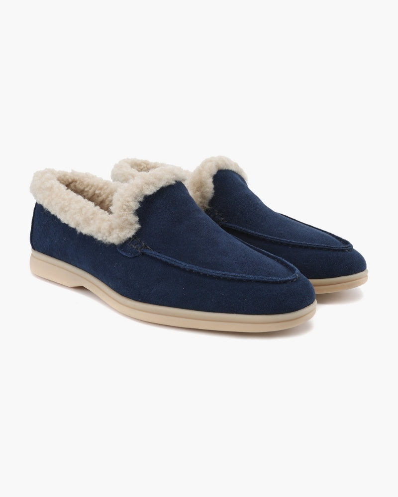 Men’s Faux-Fur-Lined Loafers