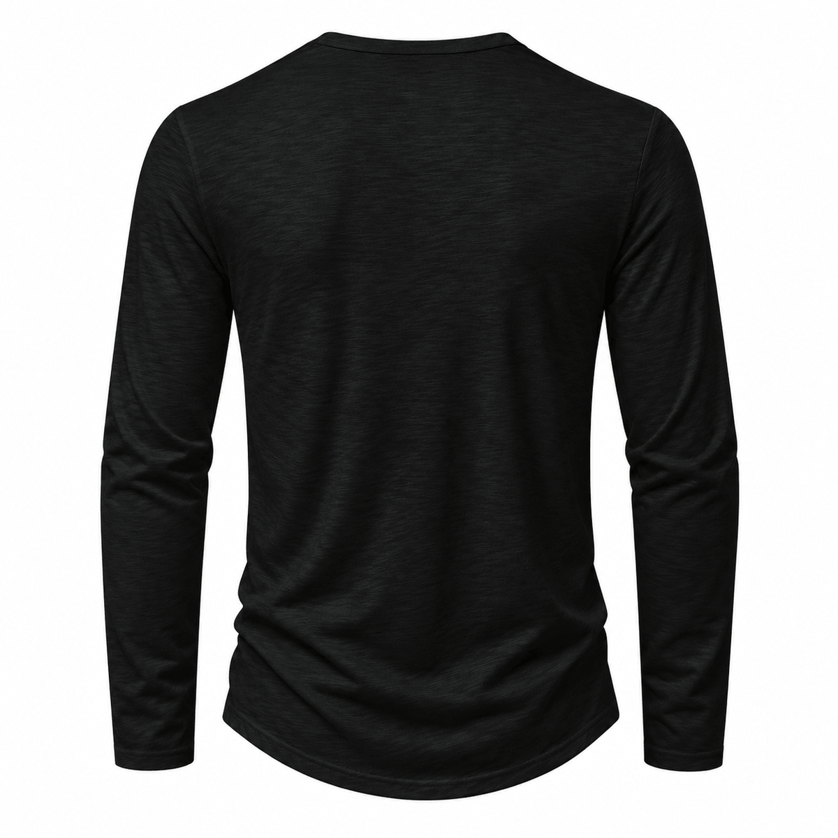 Button Long Sleeve Henley Neck T-Shirt