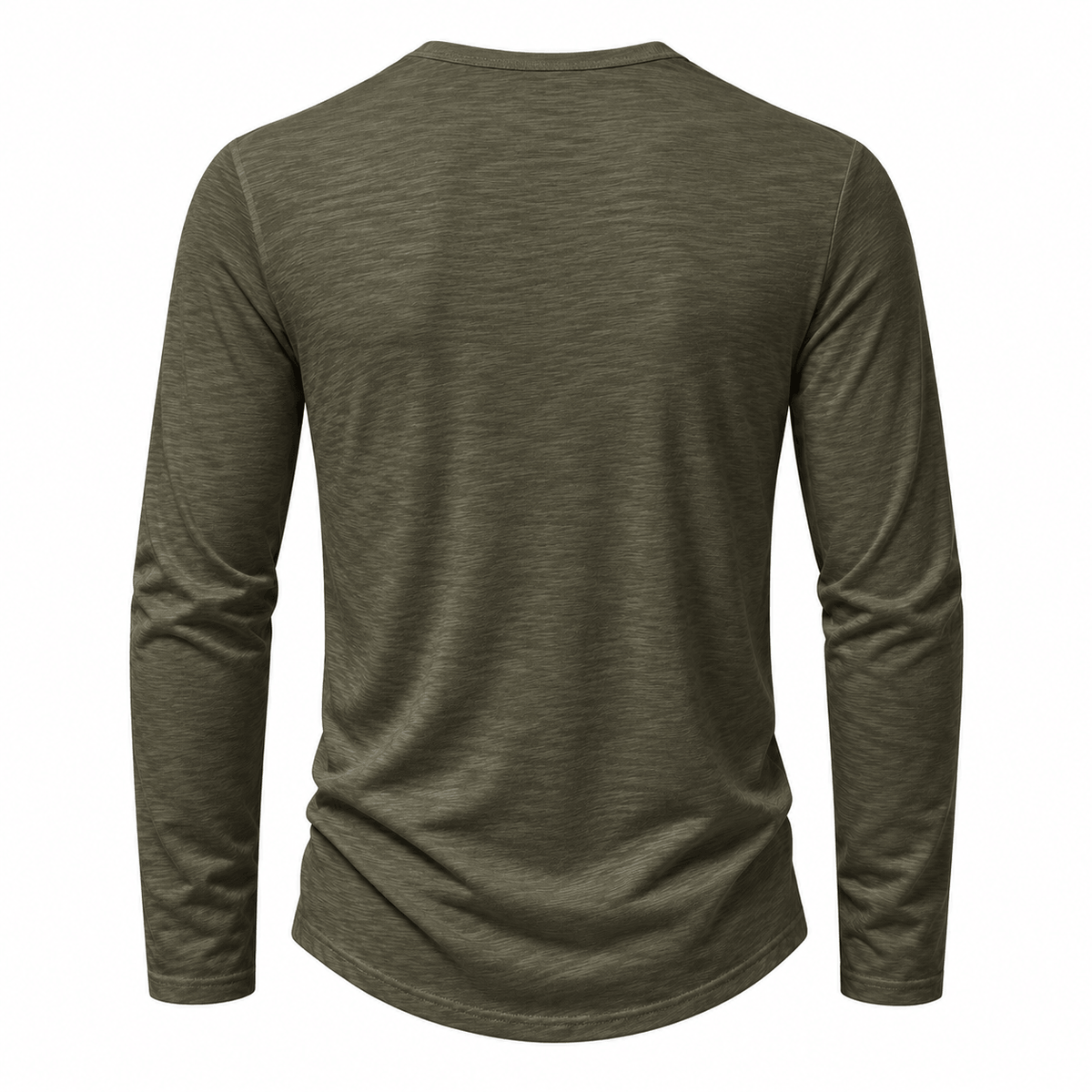 Button Long Sleeve Henley Neck T-Shirt