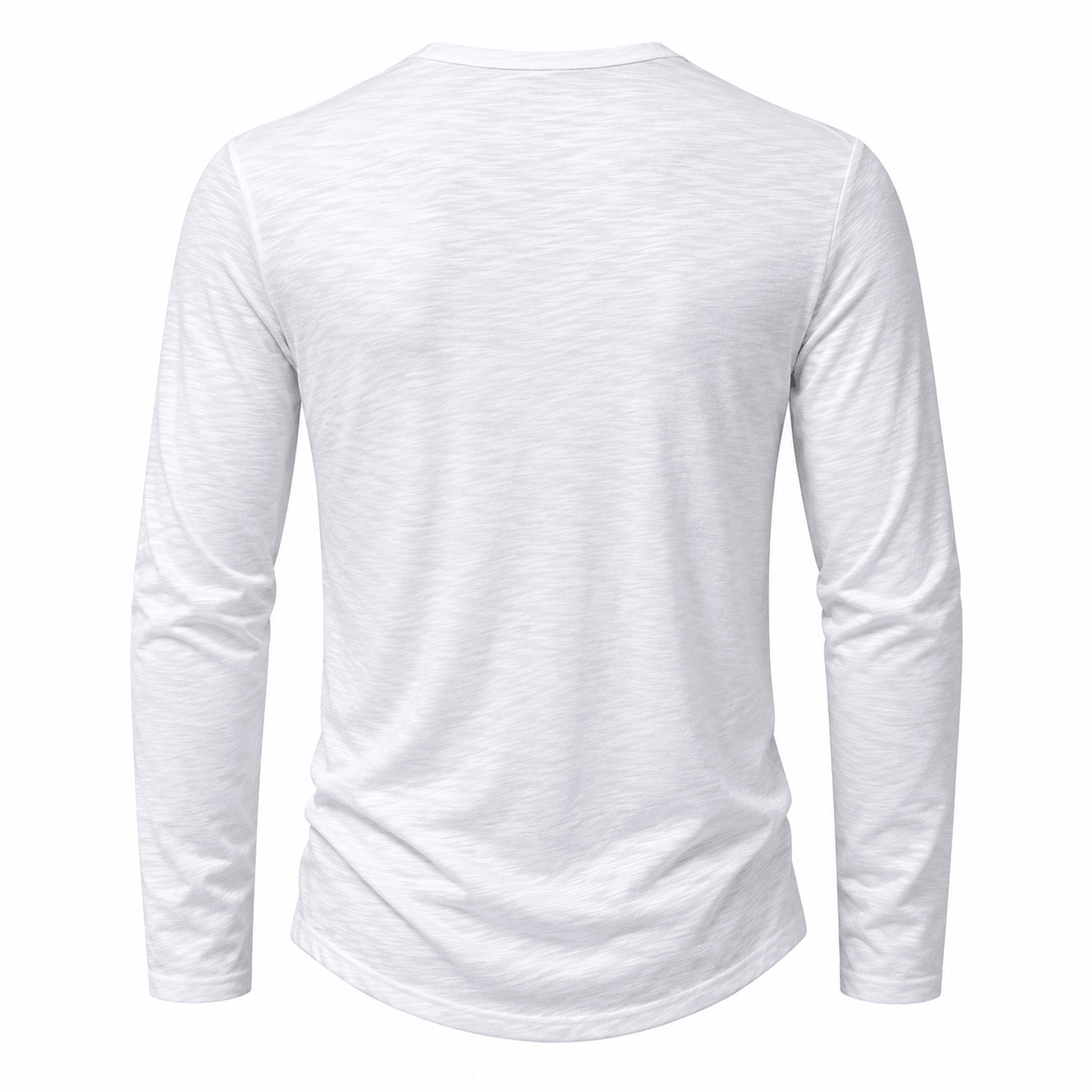Button Long Sleeve Henley Neck T-Shirt